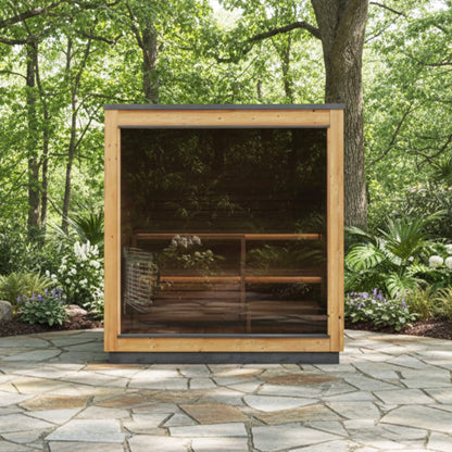 NORDIC DAWN 4-Person Outdoor Traditional Steam Sauna | By Thermasol