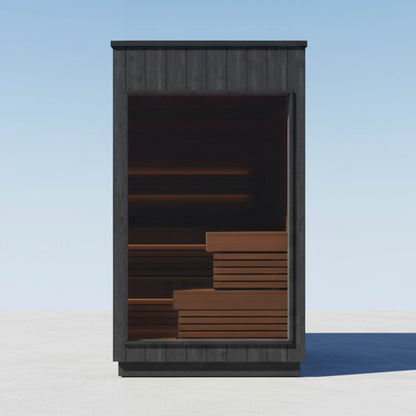 NORDIC MISTY 2-5-Person Outdoor Traditional Steam Sauna | Fully Assembled | By Thermasol