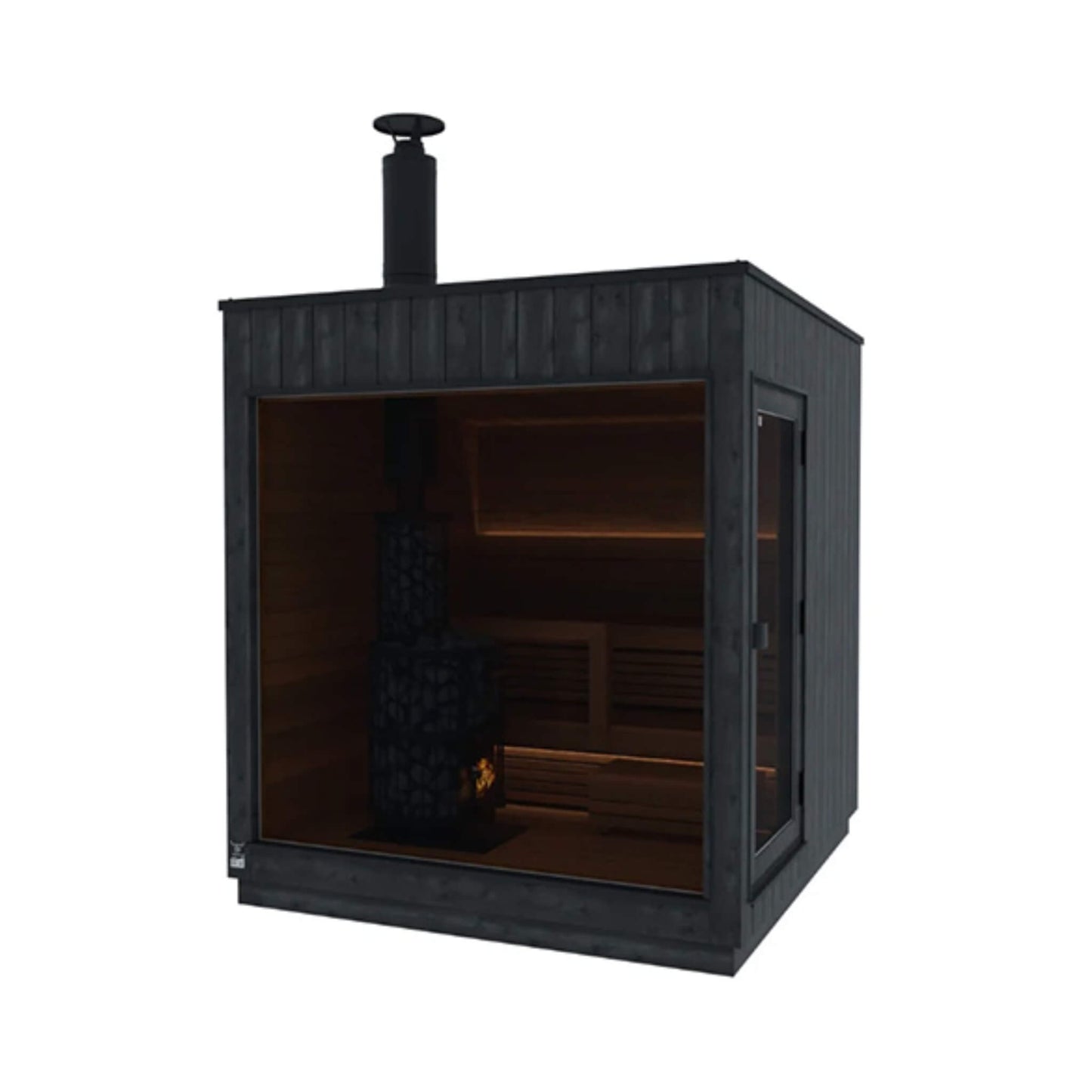 NORDIC MISTY 2-5-Person Outdoor Traditional Steam Sauna | Fully Assembled | By Thermasol