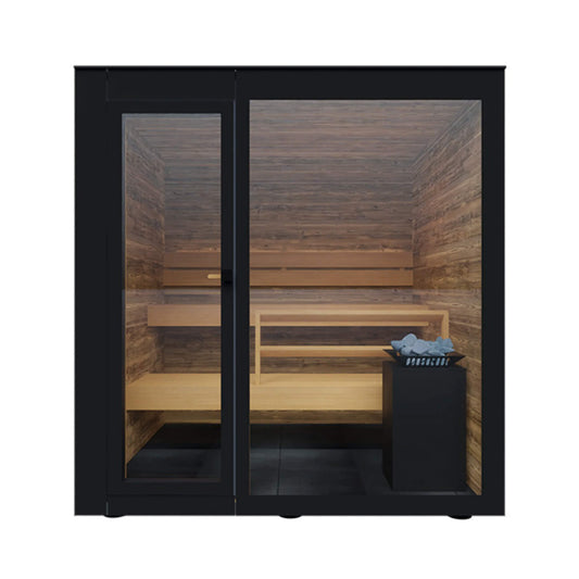SPECTRA | 4-Person Outdoor Traditional Steam Sauna Cabin By ThermaSol