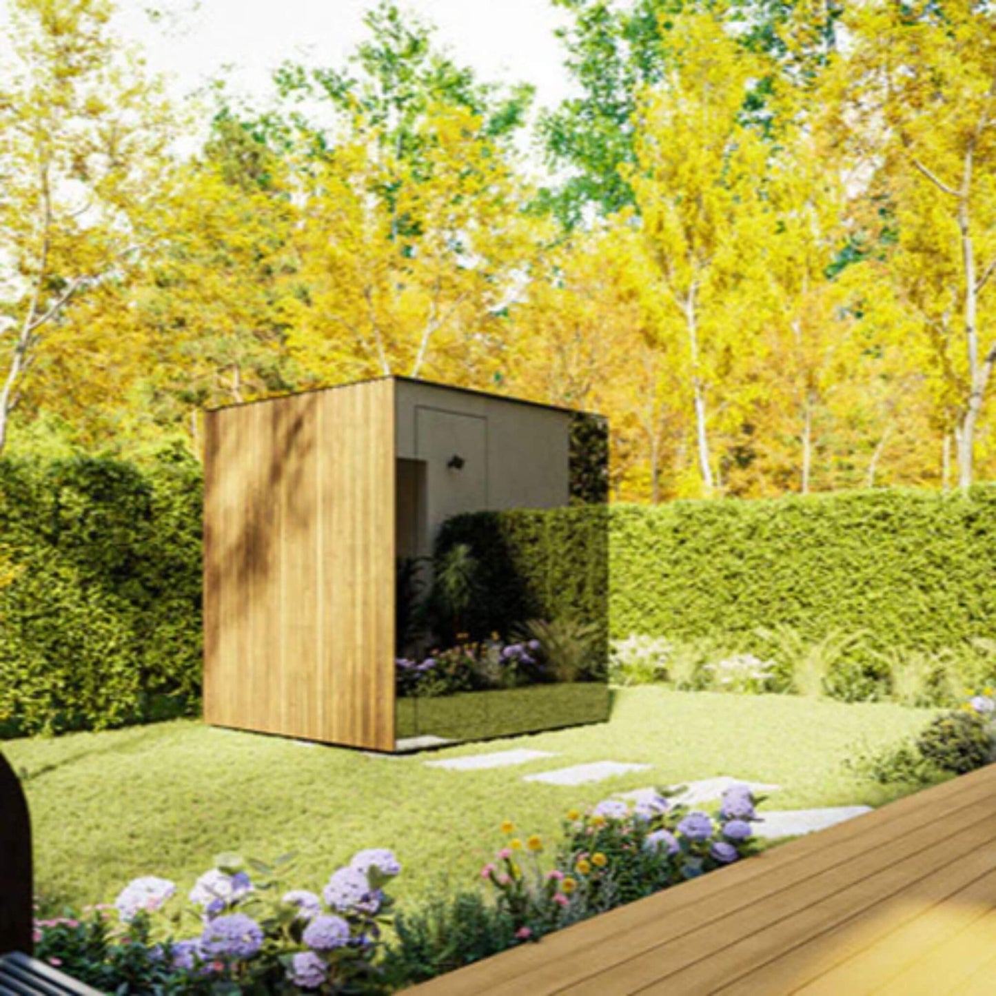 SPECTRA | 4-Person Outdoor Traditional Steam Sauna Cabin By ThermaSol