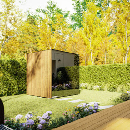 SPECTRA | 4-Person Outdoor Traditional Steam Sauna Cabin By ThermaSol
