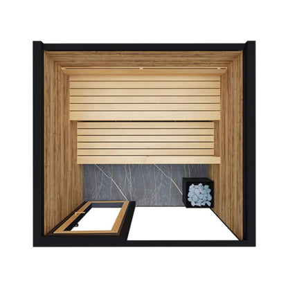 SPECTRA | 4-Person Outdoor Traditional Steam Sauna Cabin By ThermaSol